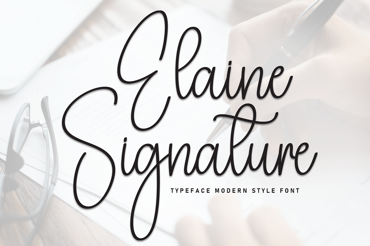 Elaine Signature Font - Mindmason - Medium