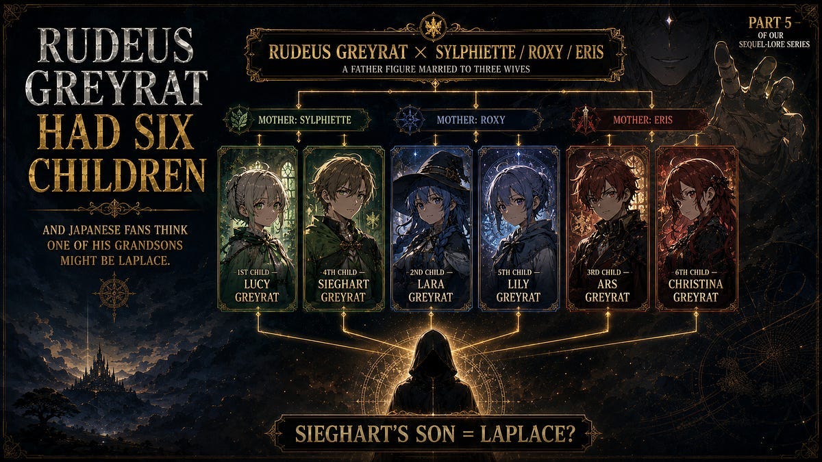 Rudeus Greyrat Had Six Children — and Japanese Fans Think One of His Grandsons Might Be Laplace