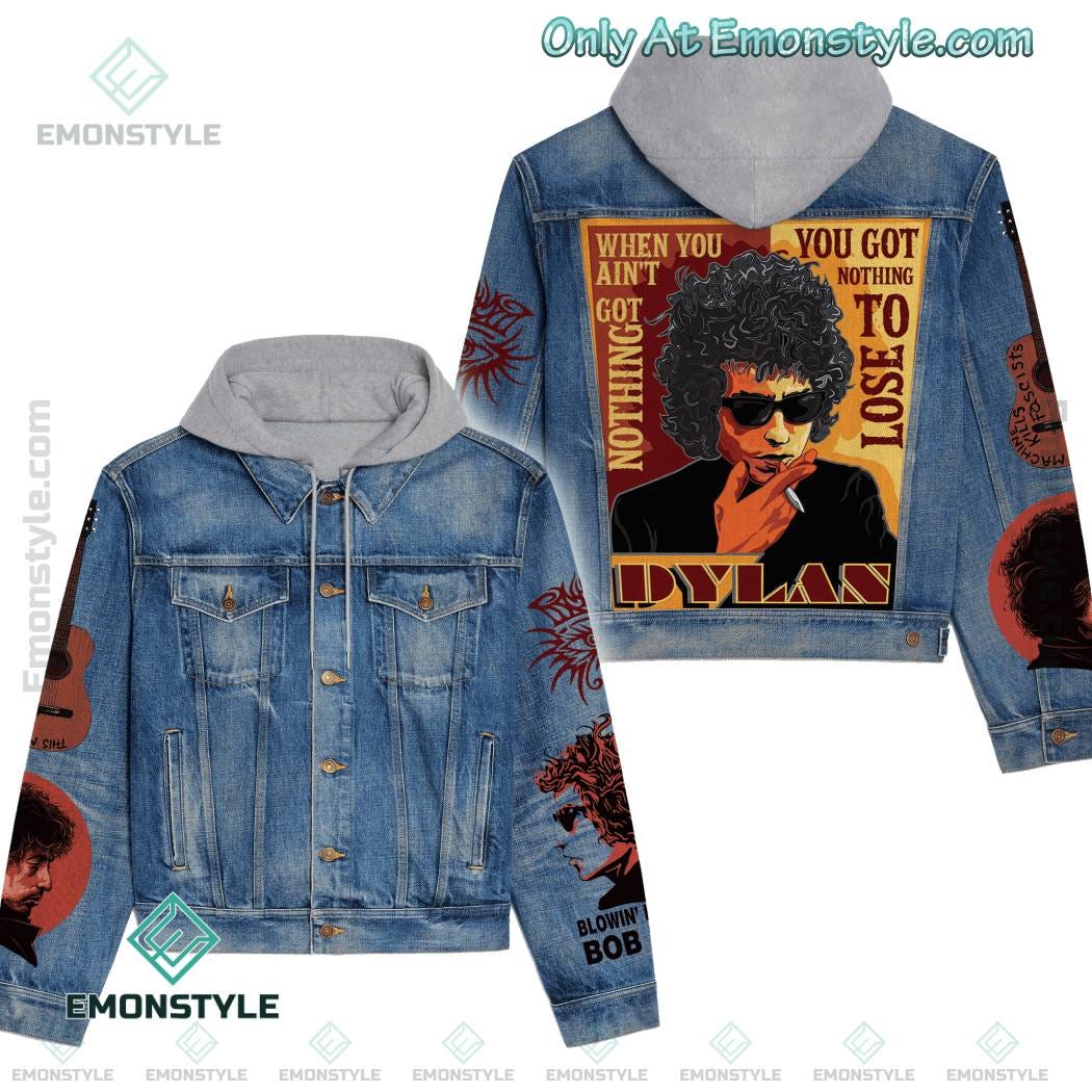 Bob Dylan You Got Nothing To Lose Hooded Denim Jacket