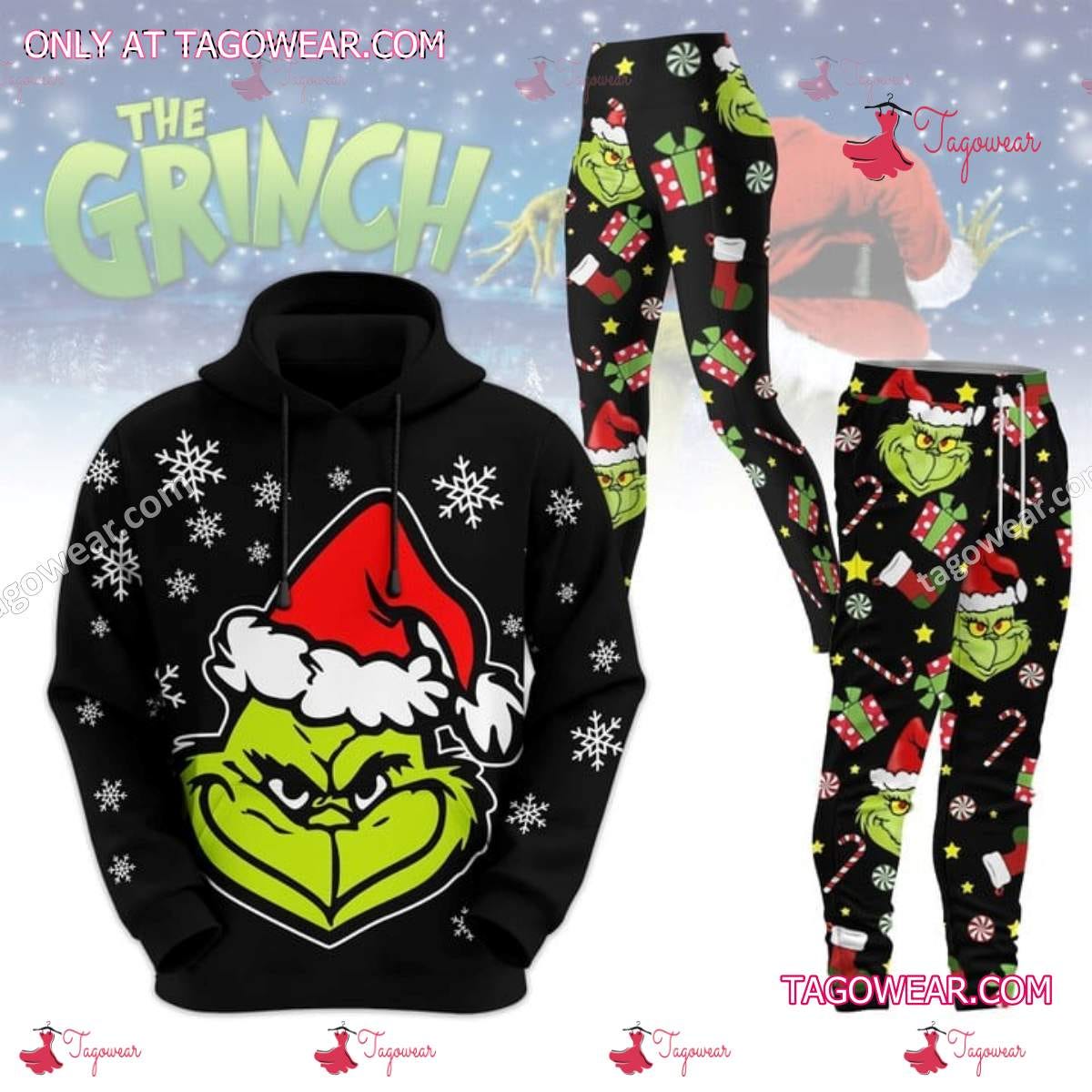 The Grinch Christmas Hoodie and Leggings: Embrace the Holiday Spirit with  Whimsical Style, by Ktz_tagowear