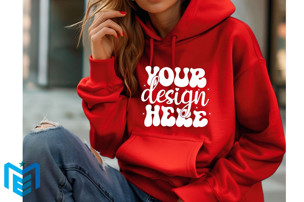 Comfort Colors C1717 Hoodie Mockup Free Download | by Gracegraphics ...