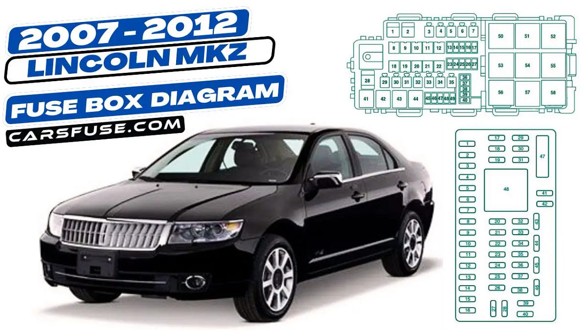 20072012 Lincoln MKZ Fuse Box Diagram by Cars Fuse Jun, 2024 Medium