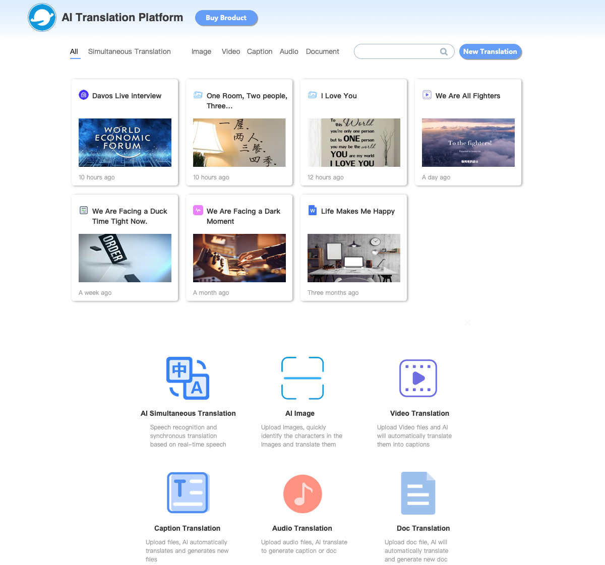AI Translation Platform — Axure Templates by Well Joe Medium