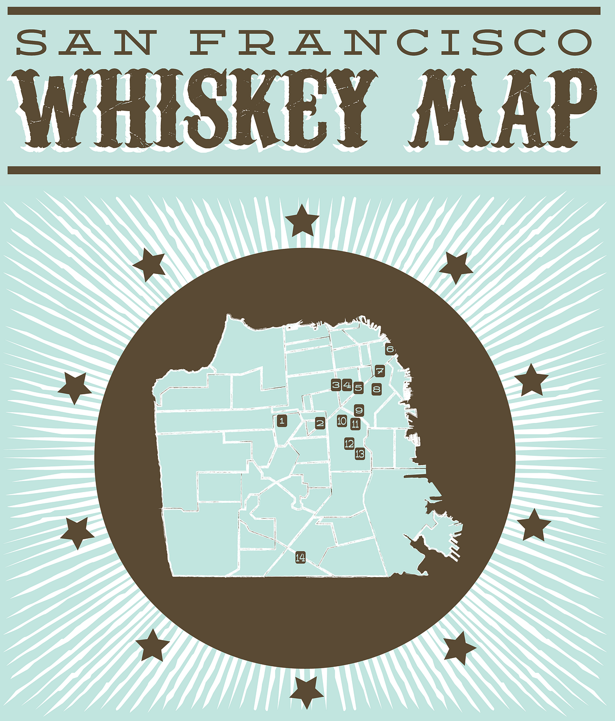 The San Francisco Whiskey Map — The Bold Italic — San Francisco