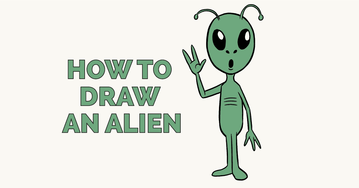HOW TO DRAW AN ALIEN 