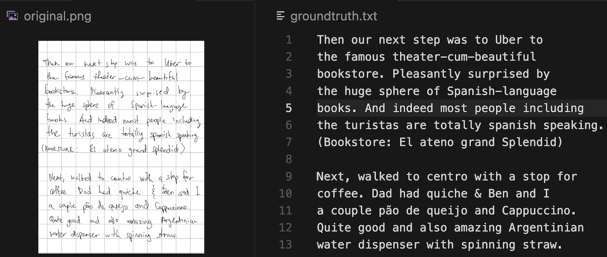Local e-ink handwriting recognition with on-device VLMs
