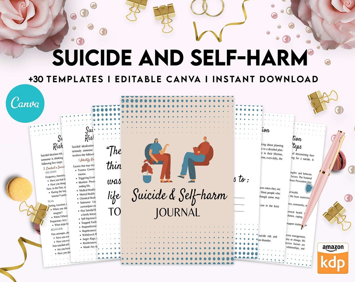 Suicide and self-harm journal, suicide awareness,suicide prevention ...