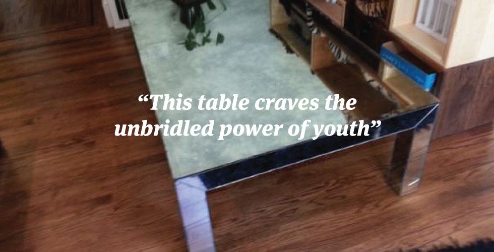 ATTN Cokeheads: The Coffee Table of Your Dreams is on Craigslist — The Bold Italic — San Francisco