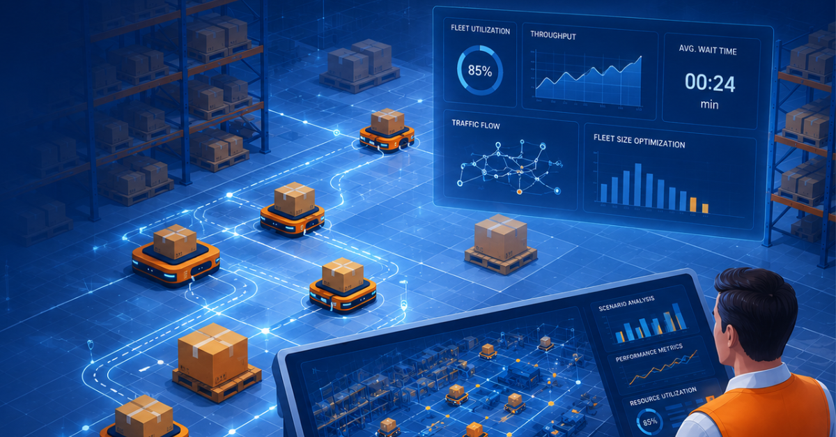 Why Simulation Matters In AMR Fleet Sizing For Smart Factory Automation — Goat Robotics Private…