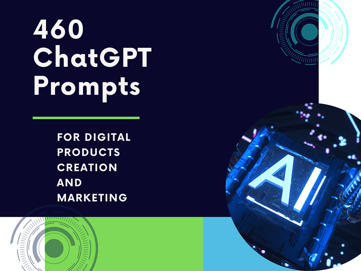 460 ChatGPT Prompts for Digital Products (12th Gra
