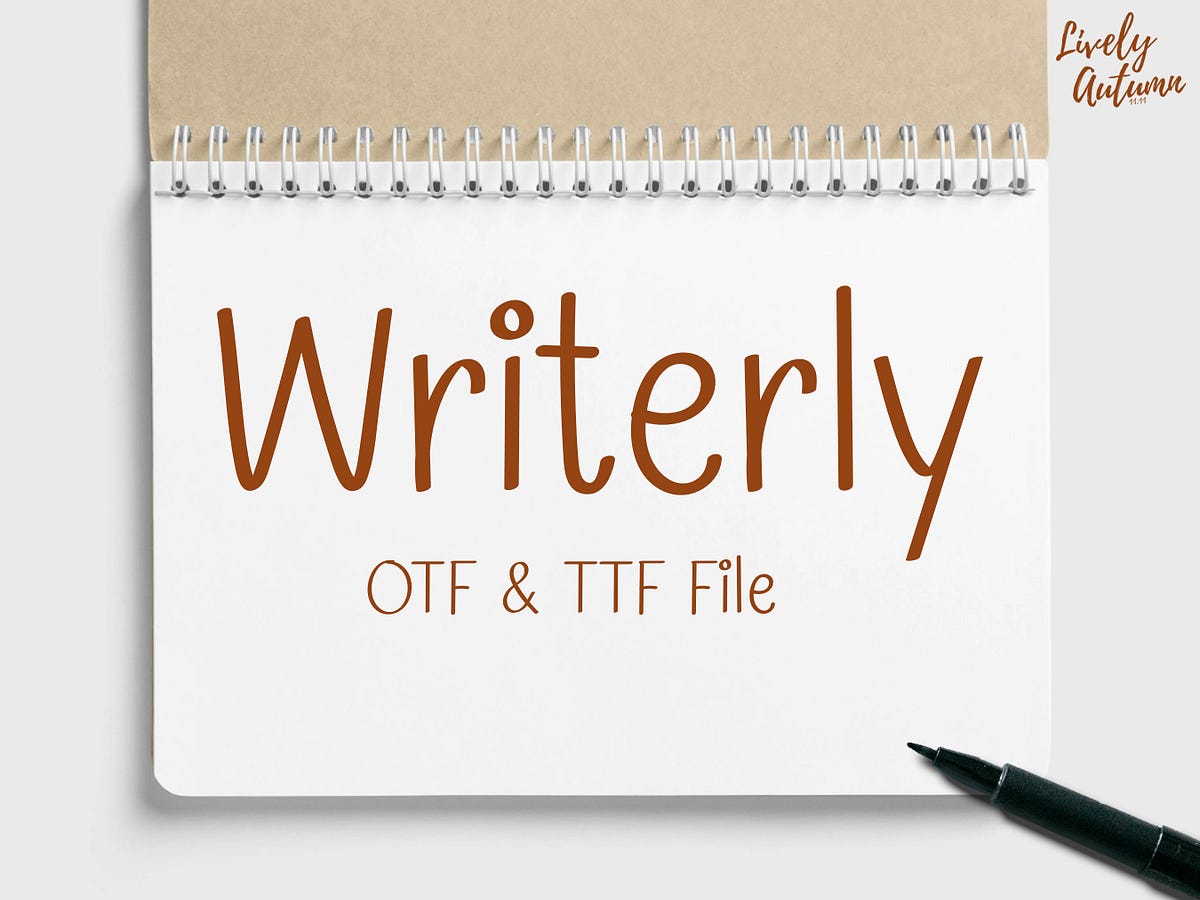 Writerly Font - Lilyluminary - Medium