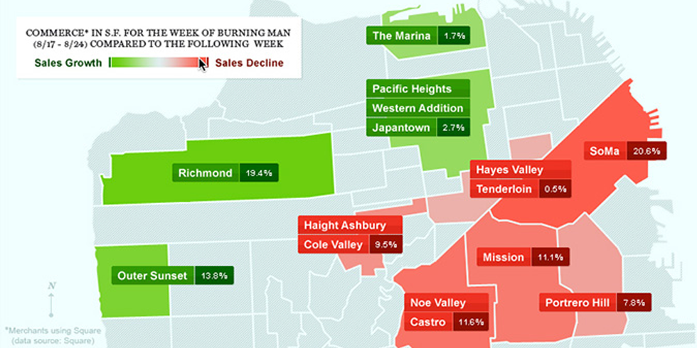Image of: Map Shows Which SF Hoods Go to Burning Man — The Bold Italic — San Francisco