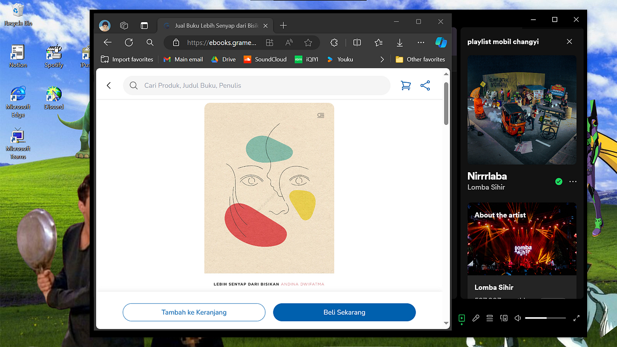 Amara and Baron characters in Lebih Senyap dari Bisikan