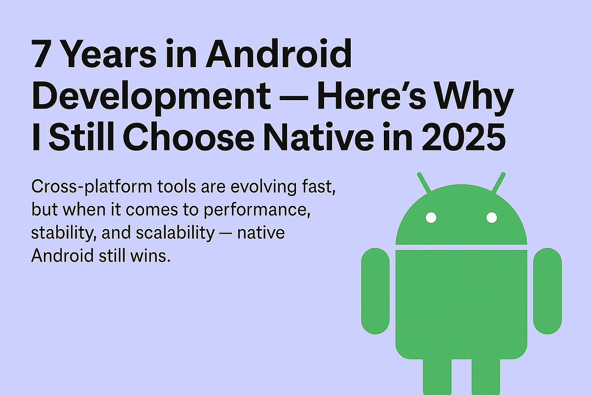 Native Android Development Still Matters in 2025 | Medium