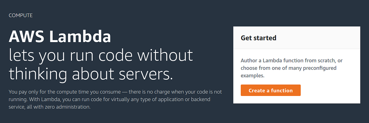 Writing my first AWS Lambda Function | by Dhruv Nenwani | Medium