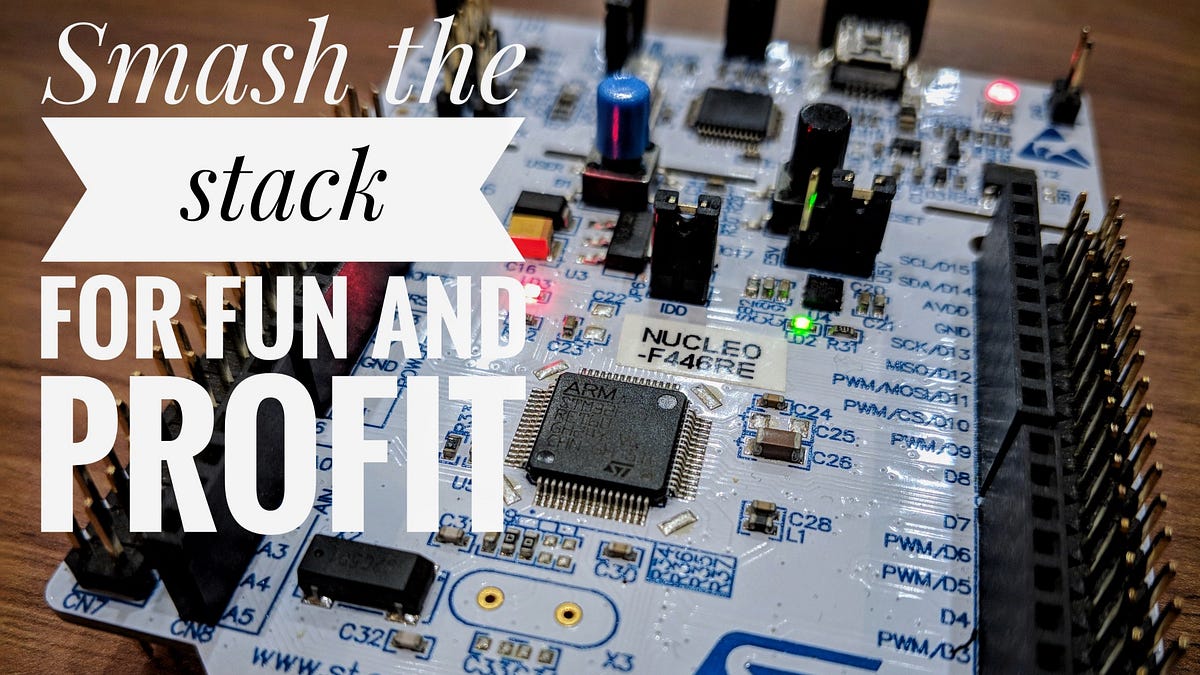 Stack buffer overflow in STM32. Modern microcontrollers are similar to