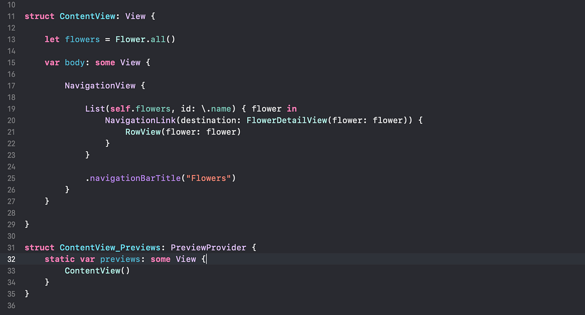 SwiftUI : Creating a List with detail view | by Koffi Vincent K | Medium