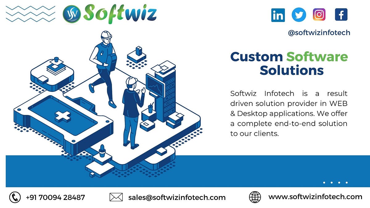 Custom Software Solutions | Build What You Want with Softwiz Infotech ...