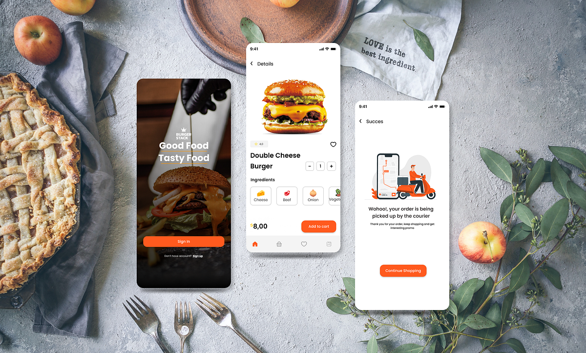 UI/UX case study : Burger Stack app | by Wira Ksatria Dika | Medium