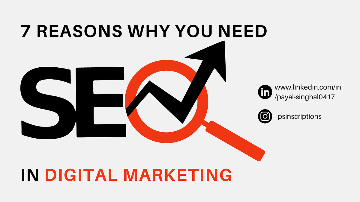 7 Reasons Why You Need Seo In Digital Marketing By Payal Singhal Medium