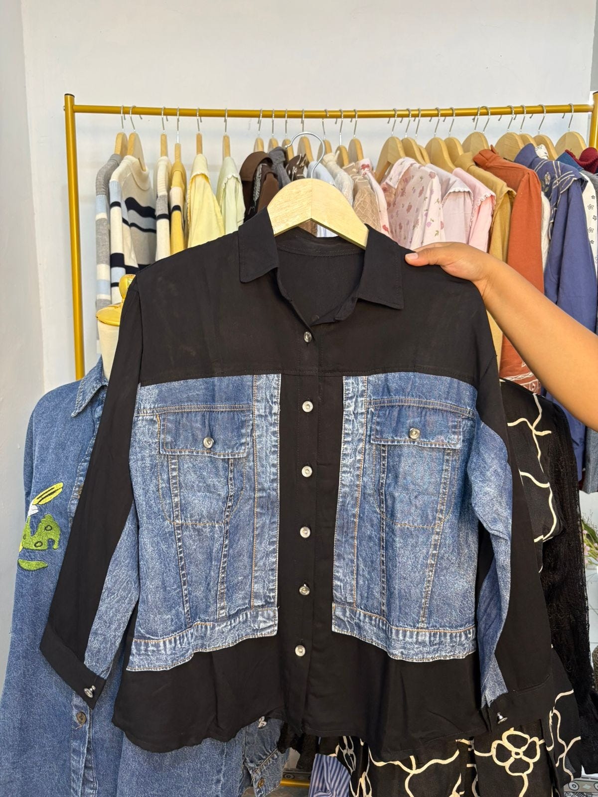 Jeasfashion style korea baju denim