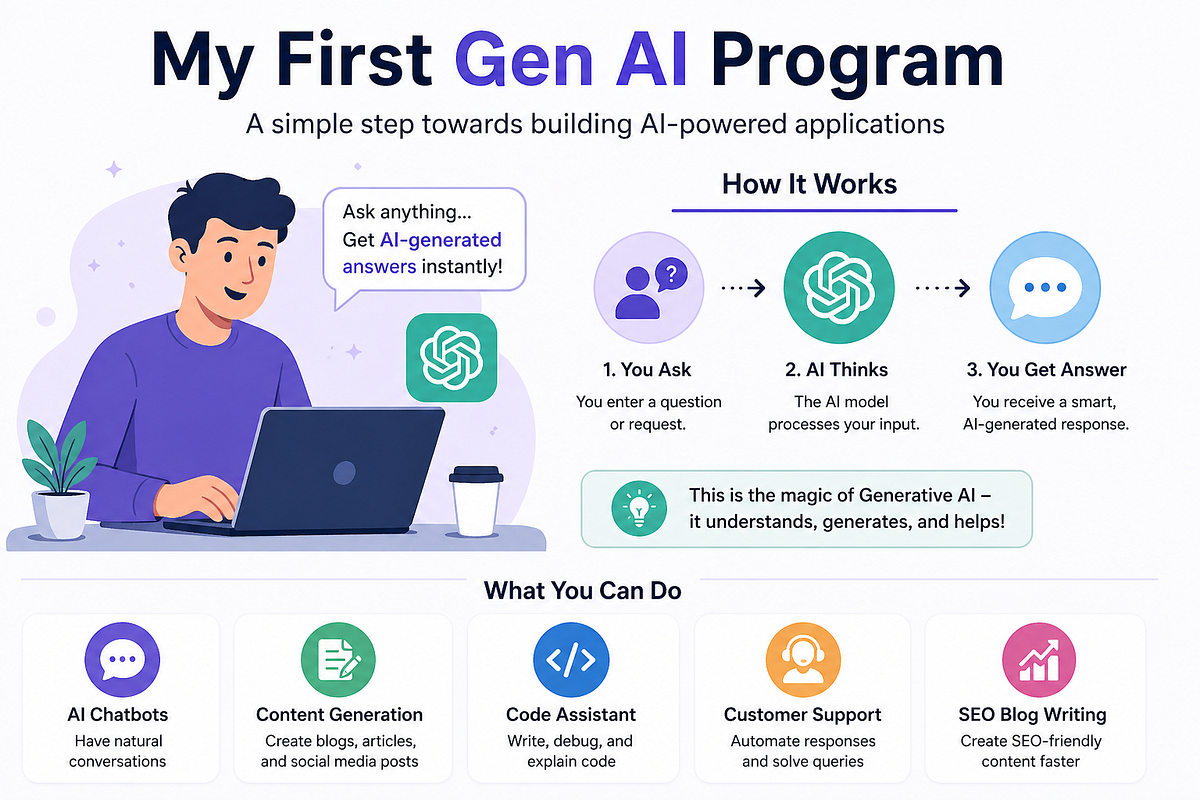 My First Generative AI Program in Python (Beginner’s Guide 2026) | by ...