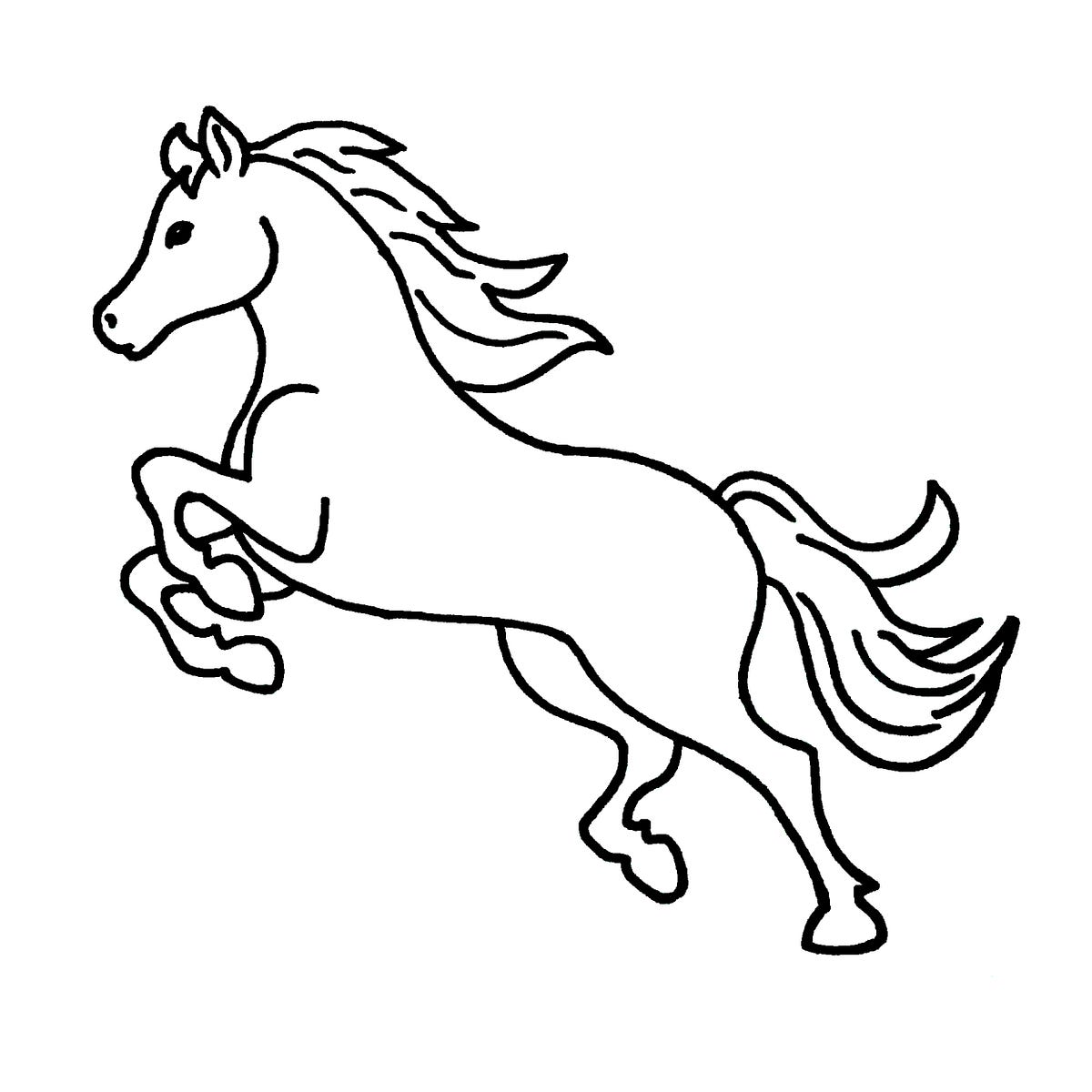 Easy drawing for horse. Drawing a horse can be quite… | by Md ...