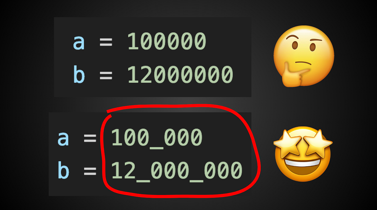 Writing Numbers Like This In Python Is A Crime | by Liu Zuo Lin | Level ...
