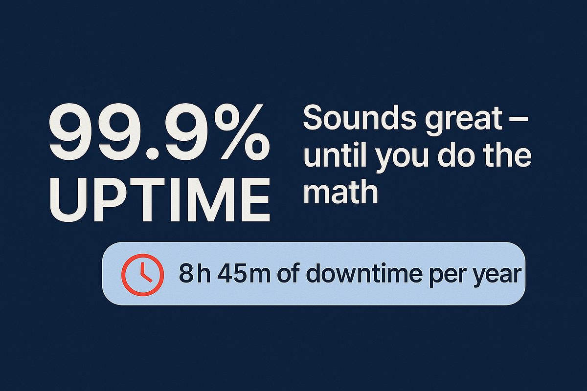 99.9% Uptime Sounds Great โ Until You Do the Math | by Alexander ...