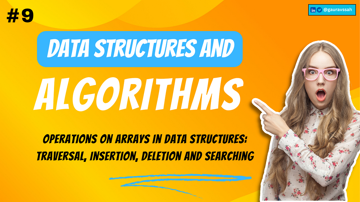 Operations on Arrays in Data Structures: Traversal, Insertion, Deletion ...