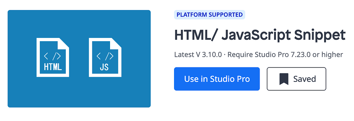 A breaking change to the Mendix HTML / Javascript Snippet widget | by ...