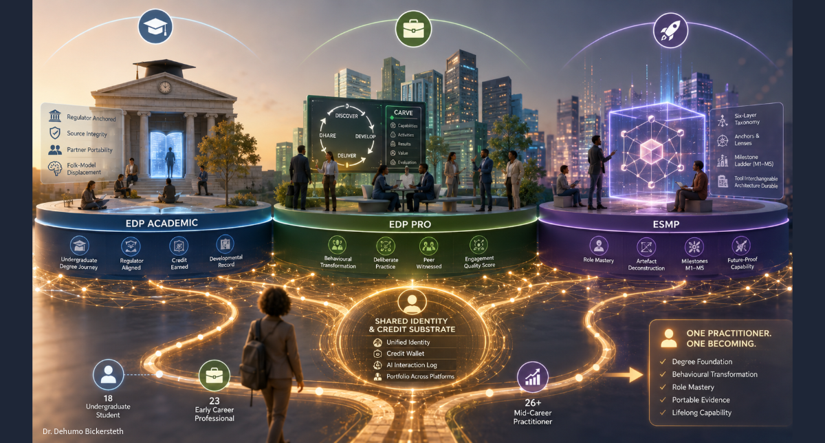 Three Platforms, One Substrate: What Population-Scale Capability Infrastructure Looks Like