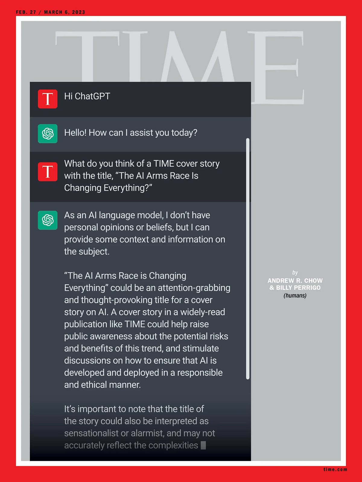 ChatGPT Is On The Cover Of TIME In The Last Week The Field Of By 