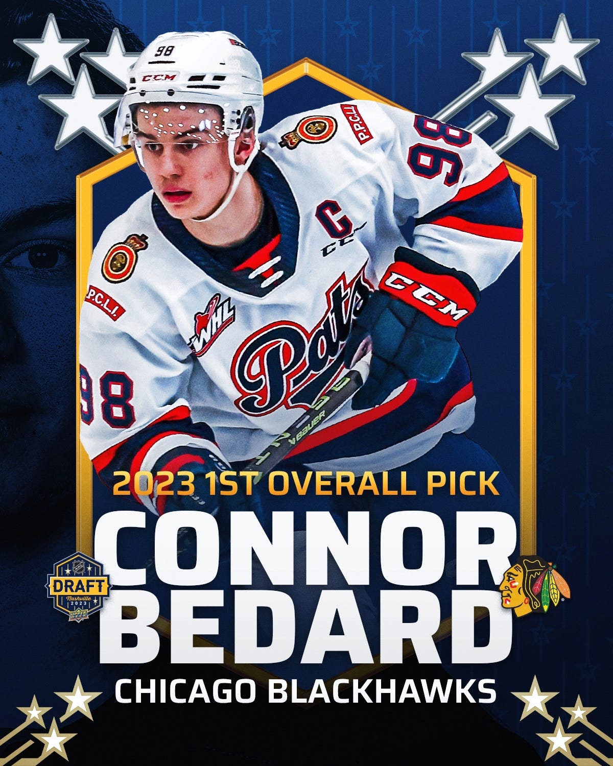 Bedard goes to Blackhawks with first pick in NHL draft, Etvarsity
