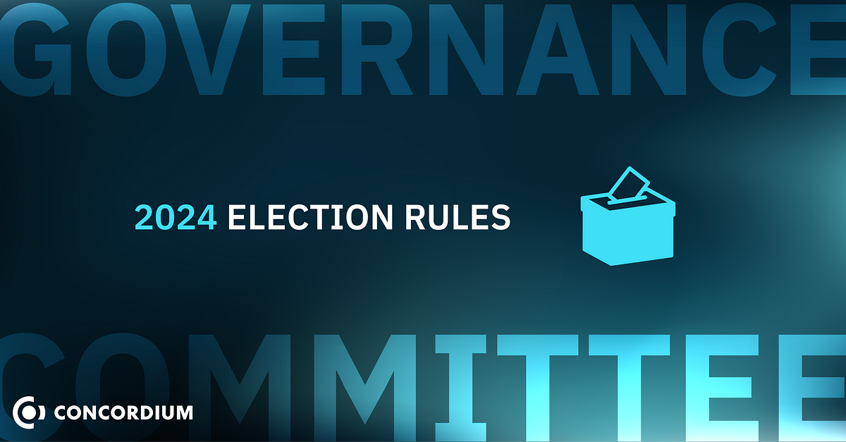 Concordium Governance Committee Election Rules 2024 by Concordium