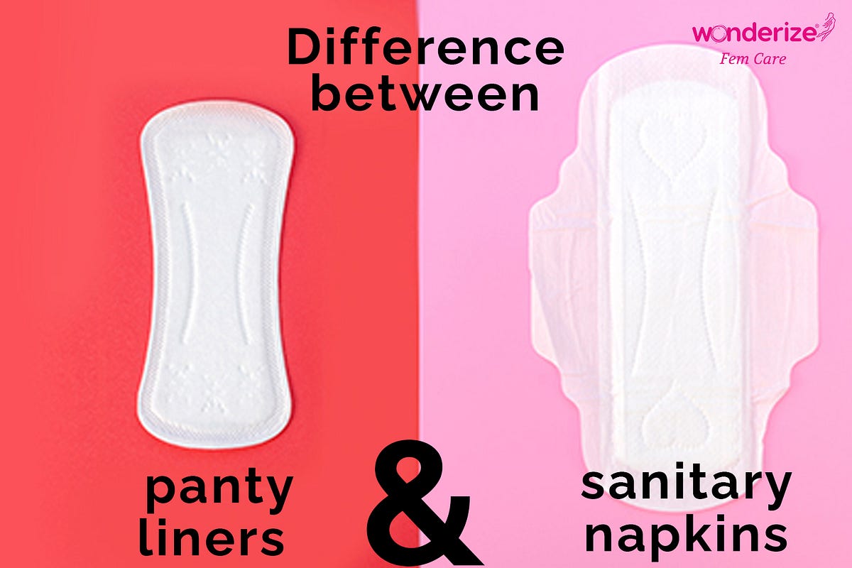 Difference between panty liners & sanitary napkins by Softwonderize