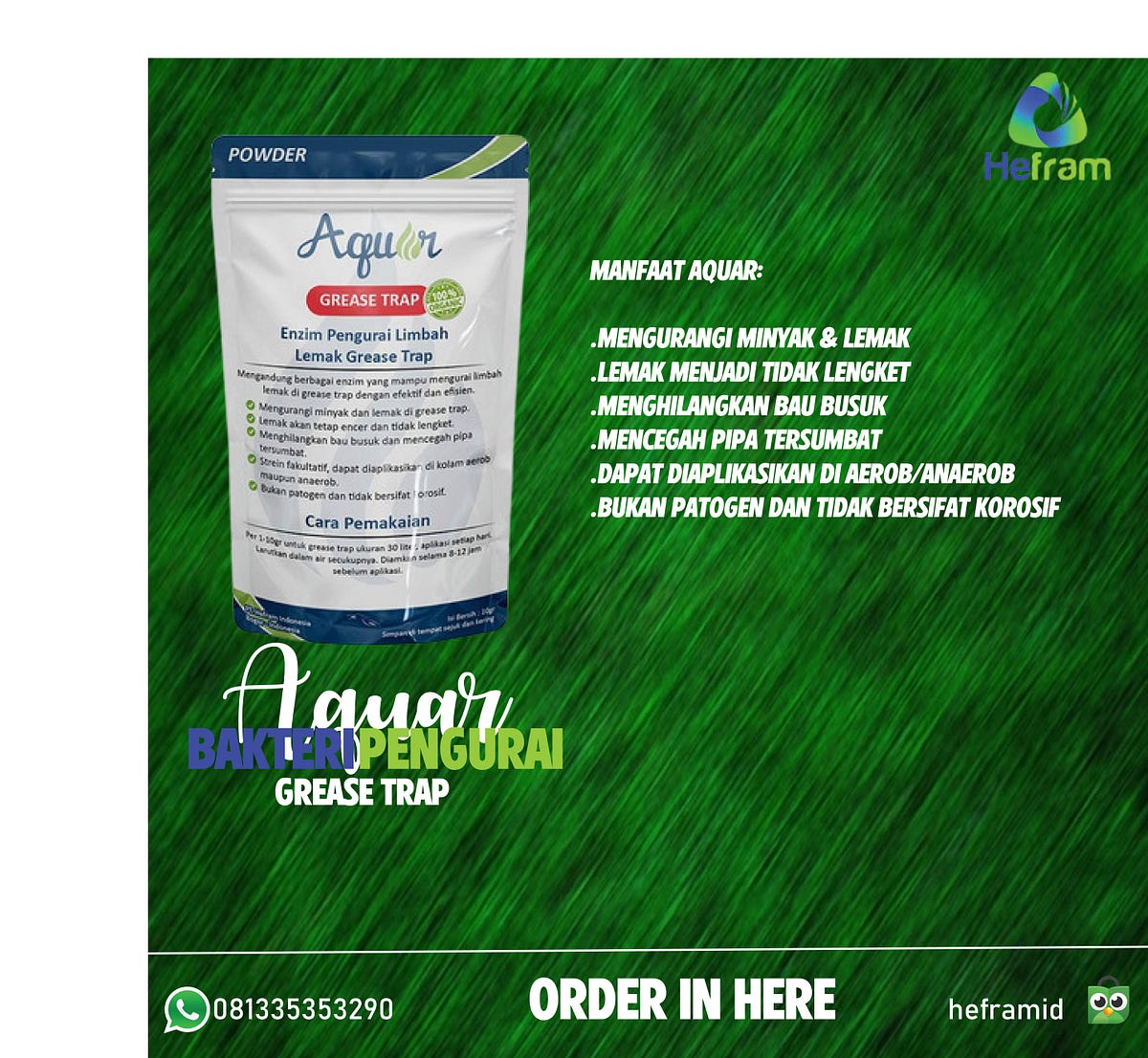 penghilang bau grease trap081335353290 by Heframasastawildan May