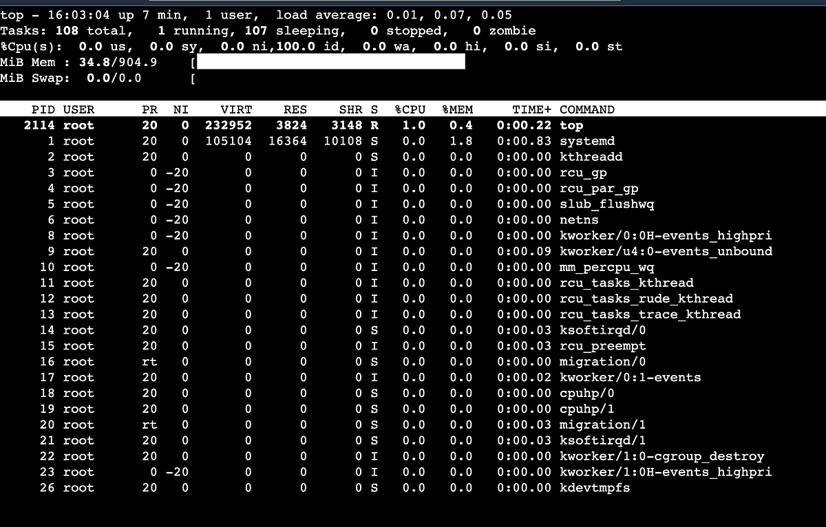 Linux commands to check CPU Utilization ,memory and disk. | by  The_CodeConductor | Medium