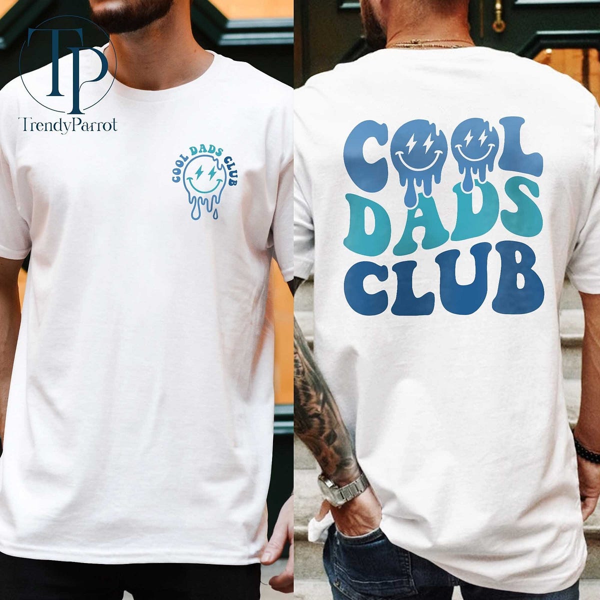 Personalised Embroidered Strong Dad's Club T Shirt Set By Sparks And Daughters
