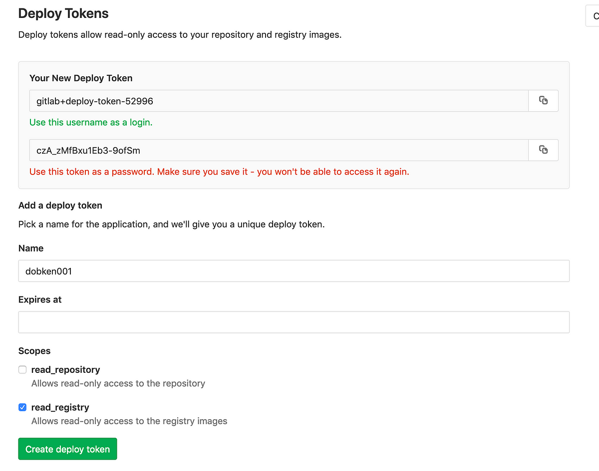 Docker container from a GitLab Registry on an Ubuntu server — the quick ...