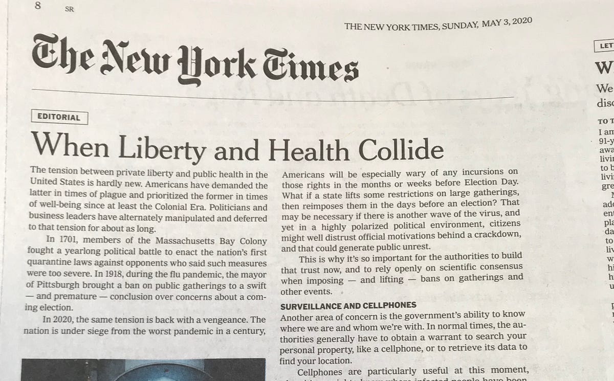 Against balancing. The New York Times’ Editorial Board led… by David Kaye Medium