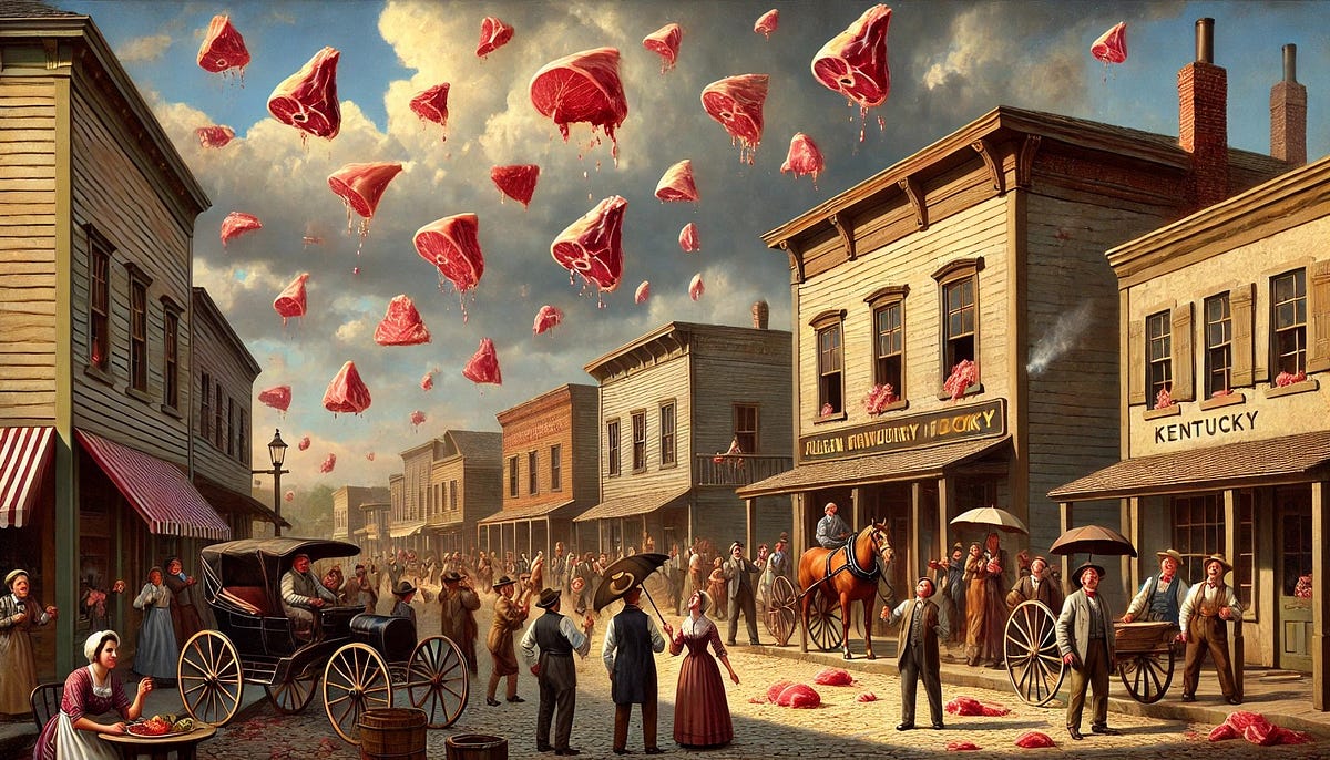 The Day It Rained Meat Kentucky’s Bizarre 1876 Meat Shower by