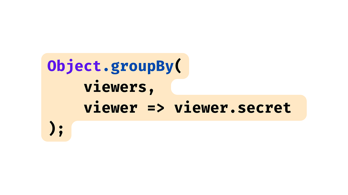 The Secret to One-Line Data Grouping With Object.groupBy() | by Ferid ...