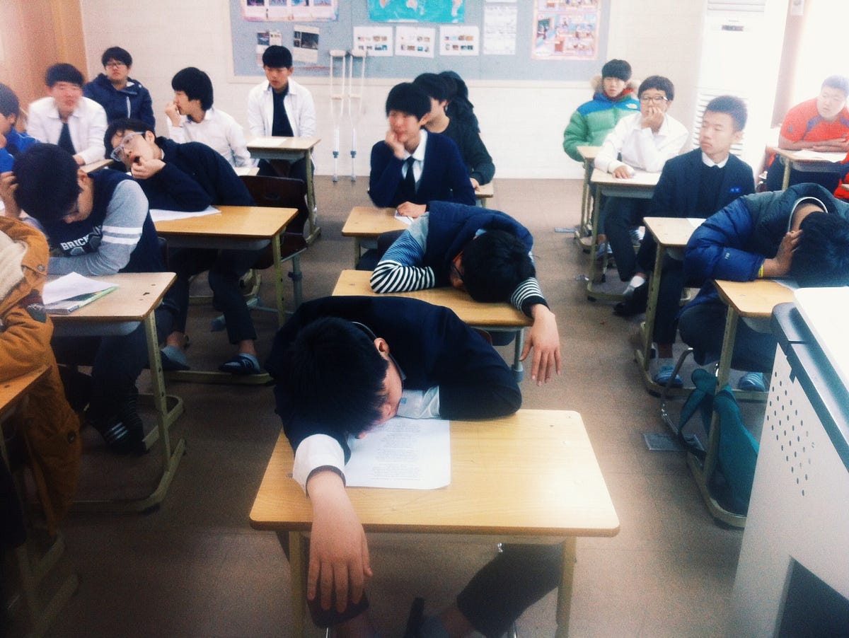 Studying In Their Sleep. The perplexing phenomenon of Korean… by Karl