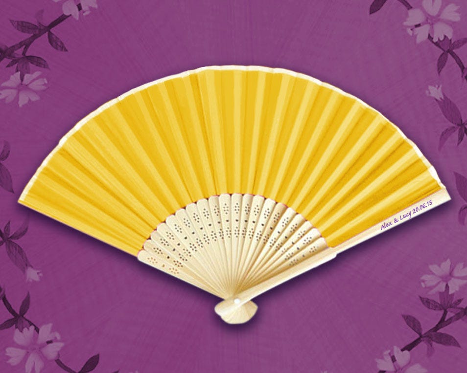 Wedding Personalized Hand Fans Summer Wedding Sandalwood Fans