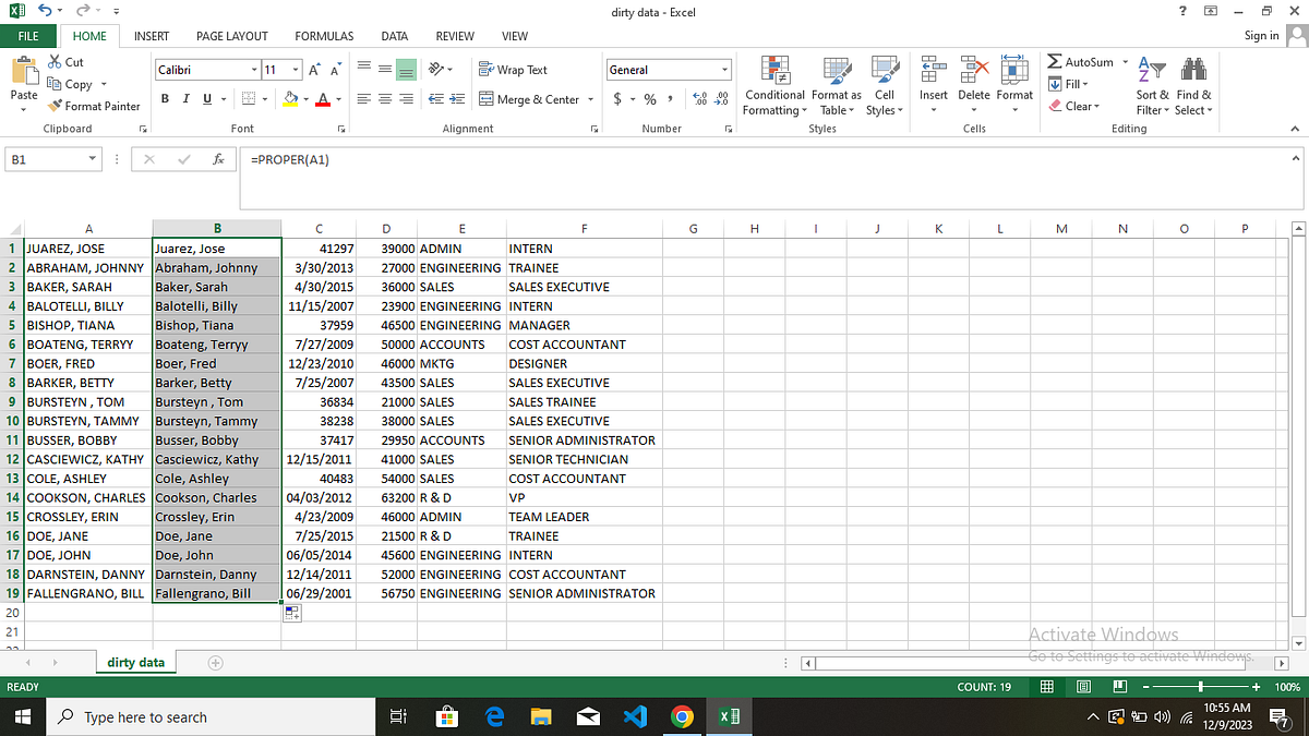 Step-by-step manual data cleaning using Excel | by Kabirat Adebiyi ...