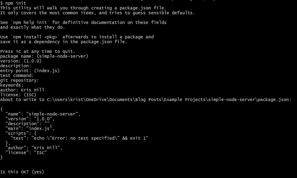 Set Up and Run a Simple Node Server Project | by Kris | Level Up Coding