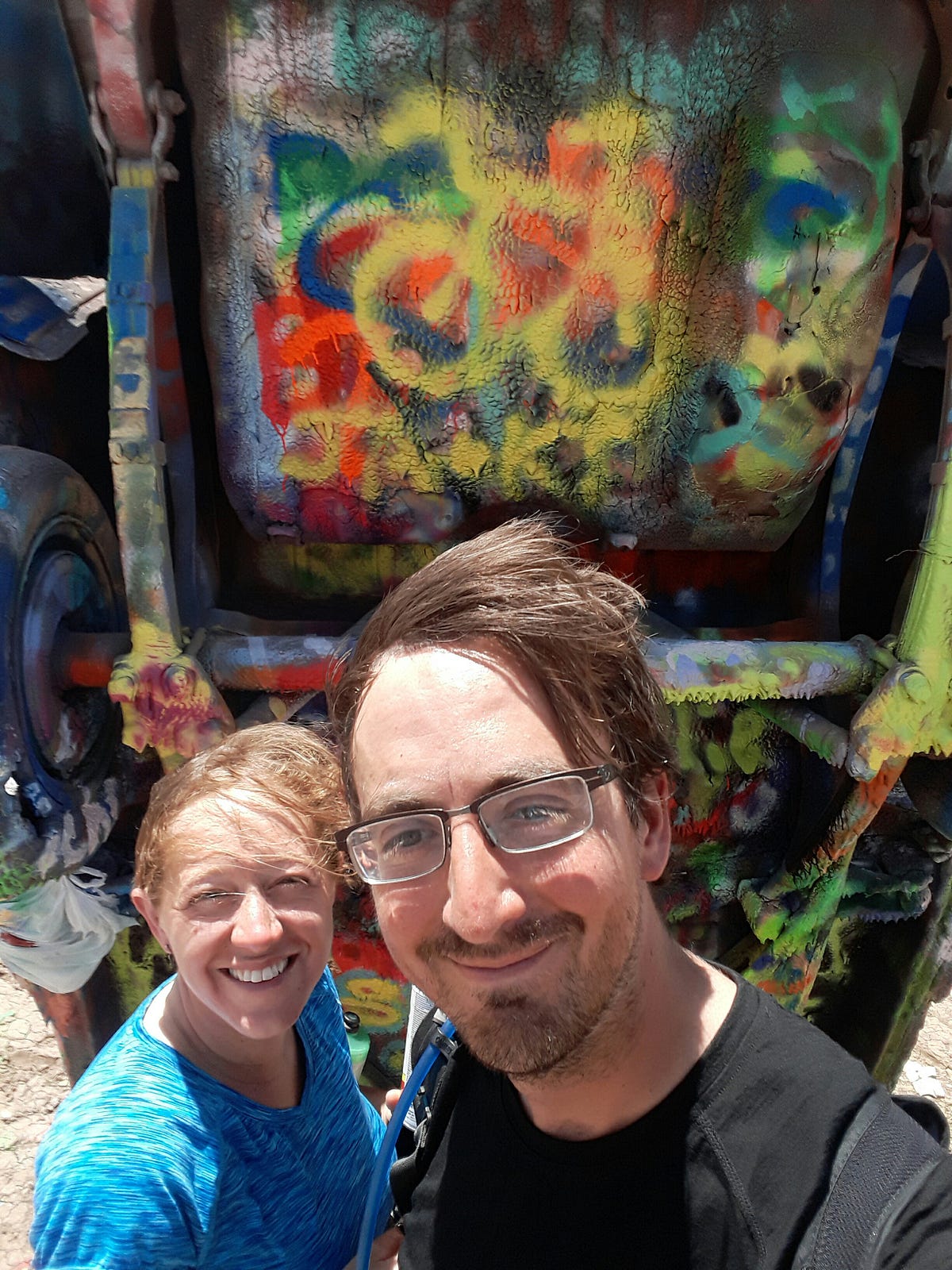 Day 41 Amarillo to Groom, TX. 43 miles / 56 ft by James & Kate