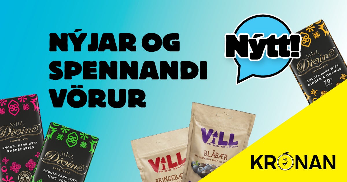 Topp 5 Nýjar vörur í Krónunni