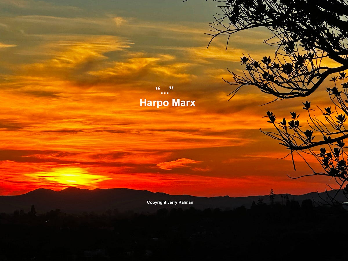 Harpo Marx Quotograph Jerry Kalman Medium